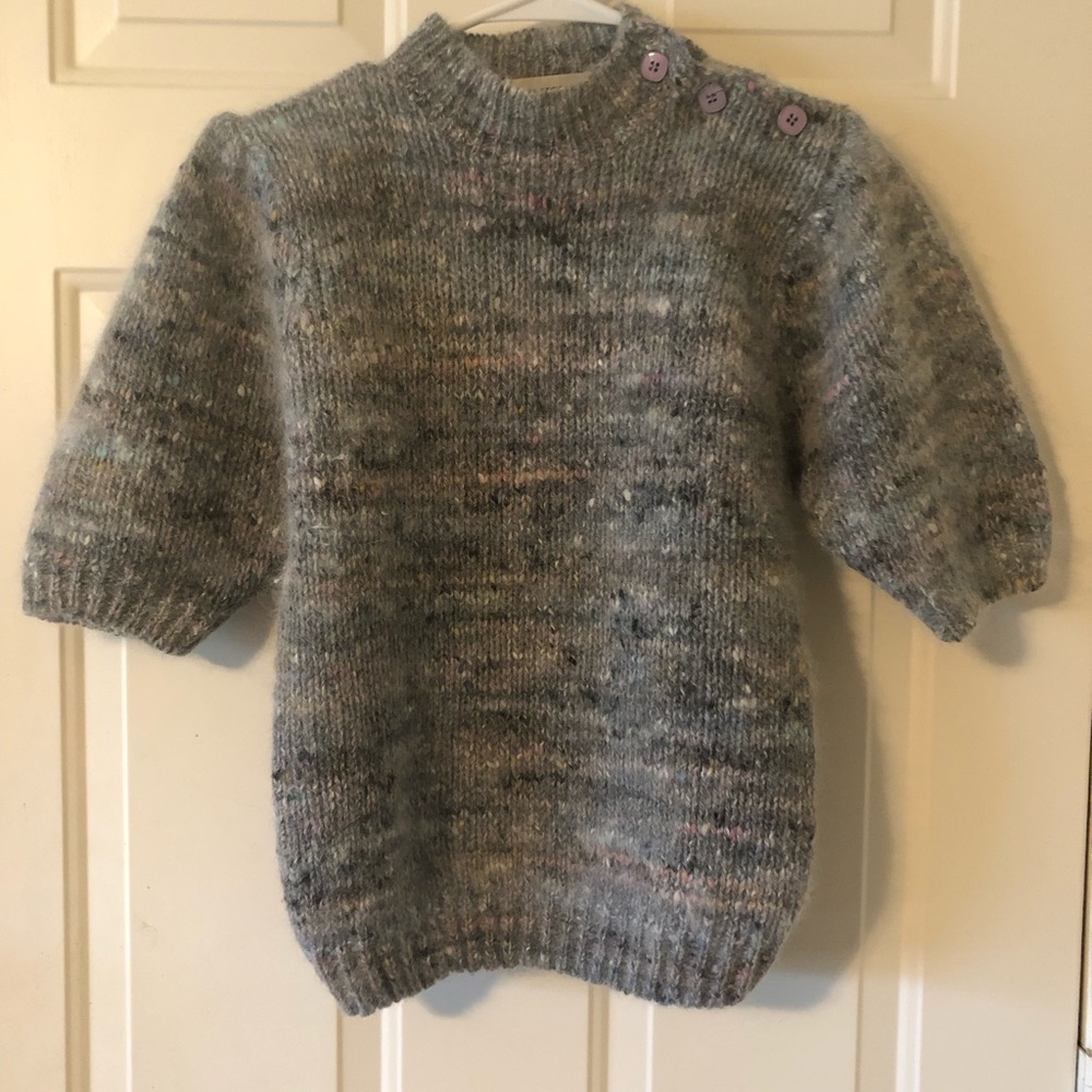 Gray Wool Turtleneck Sweater
